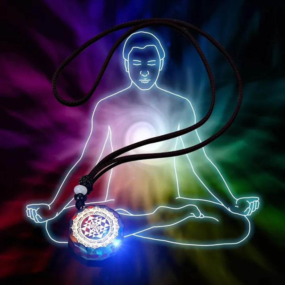 GEMYTHS 7 Chakra Orgone Reiki Healing Pendant Necklace