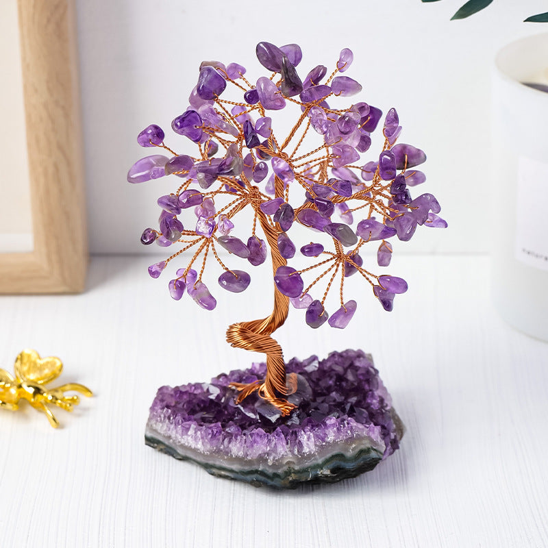 GEMYTHS Amethyst Feng Shui Tree Of Energy Purification