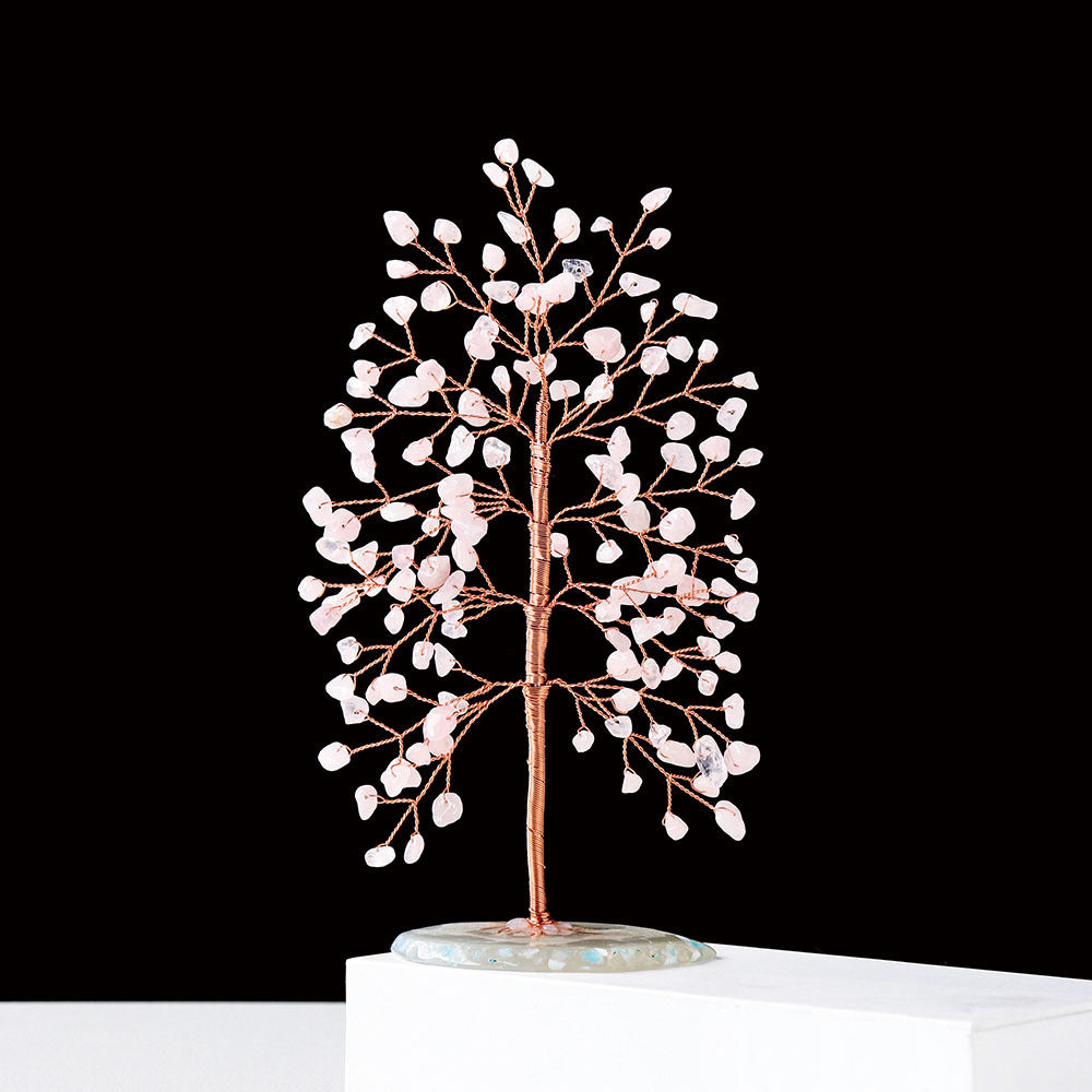 GEMYTHS Rose Quartz Feng Shui Tree Of Love