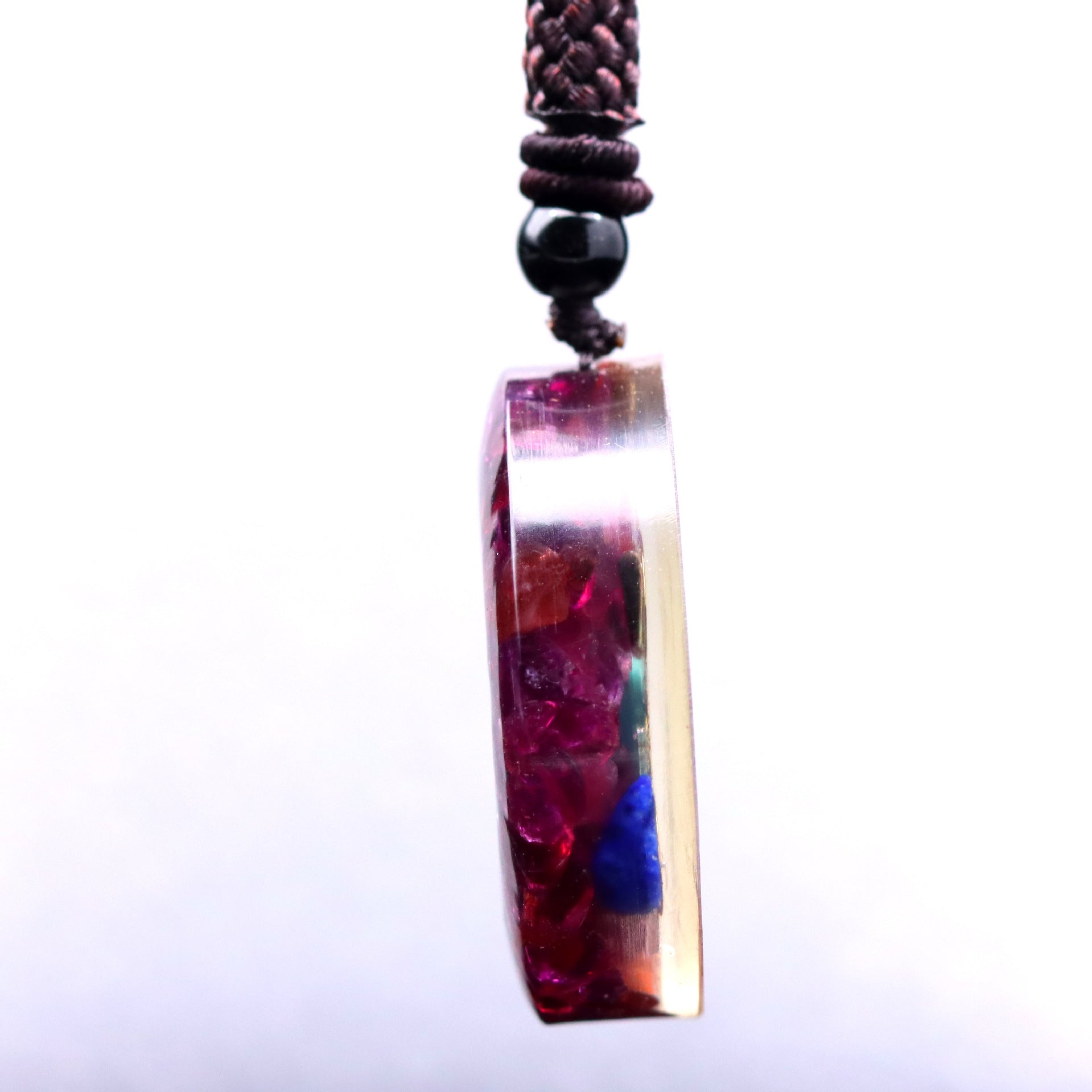 GEMYTHS 7 Chakra Orgone Pendant Necklace Handmade Meditation Piece