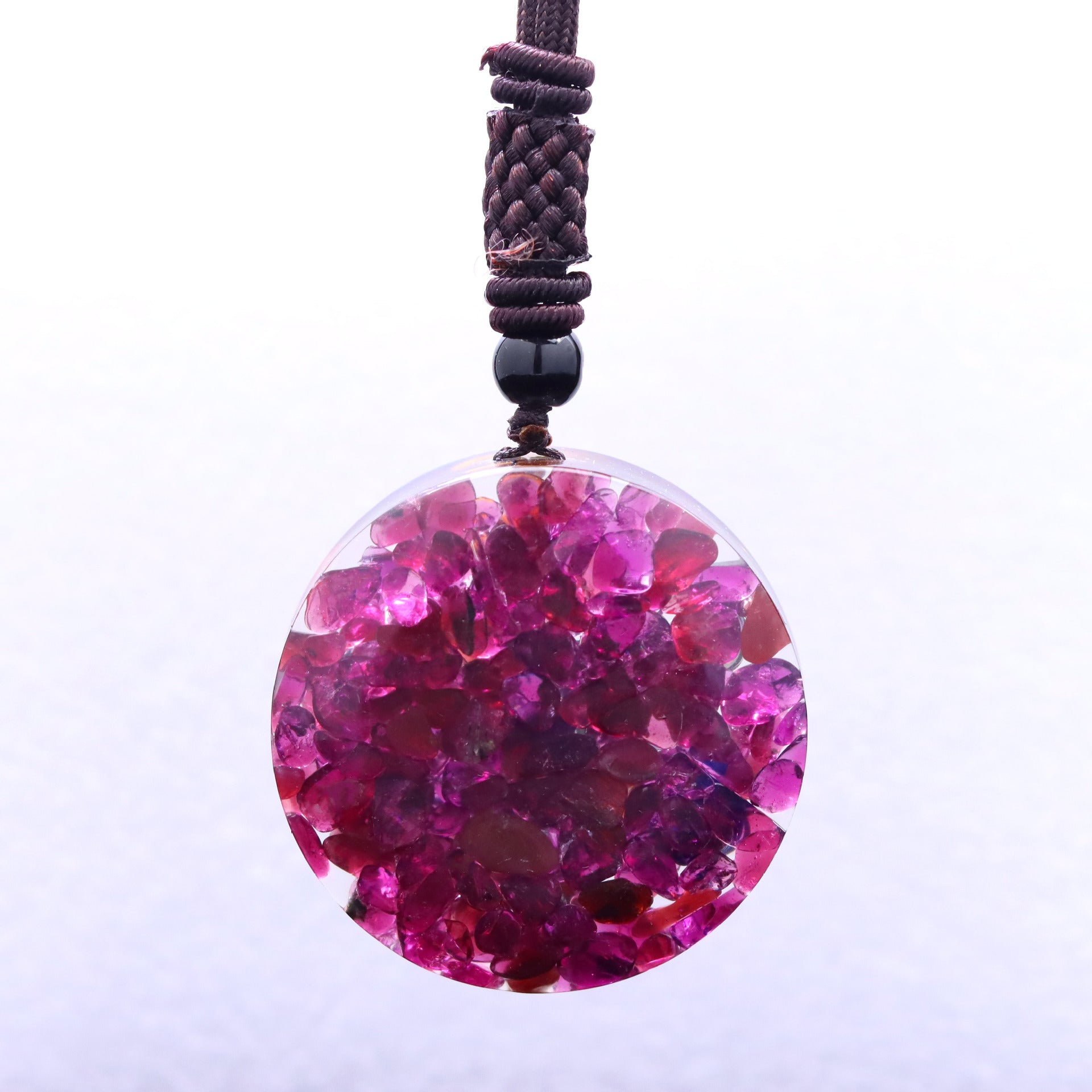 GEMYTHS 7 Chakra Orgone Pendant Necklace Handmade Meditation Piece