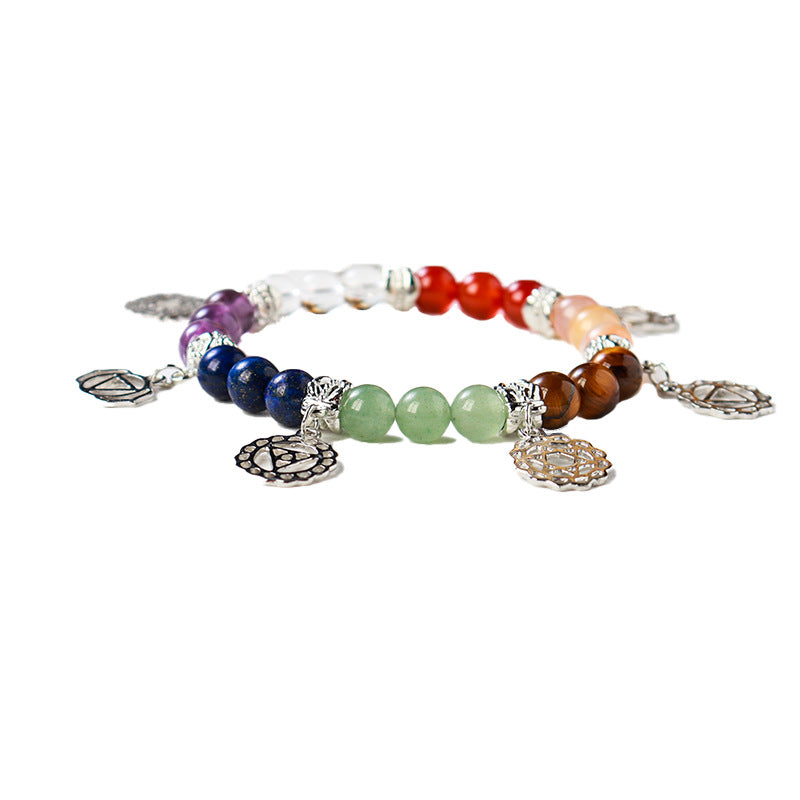GEMYTHS 7 Chakra Multi-Gemstone Gradient Bracelet
