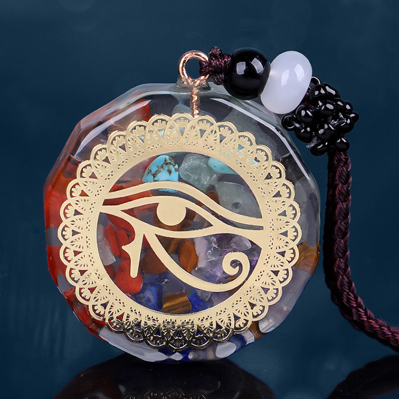 GEMYTHS 7 Chakra Orgone Reiki Healing Pendant Necklace